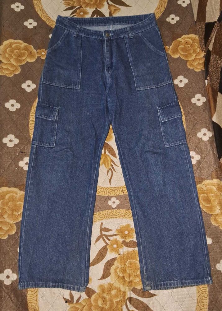 Y2k Denim Cargo Jeans