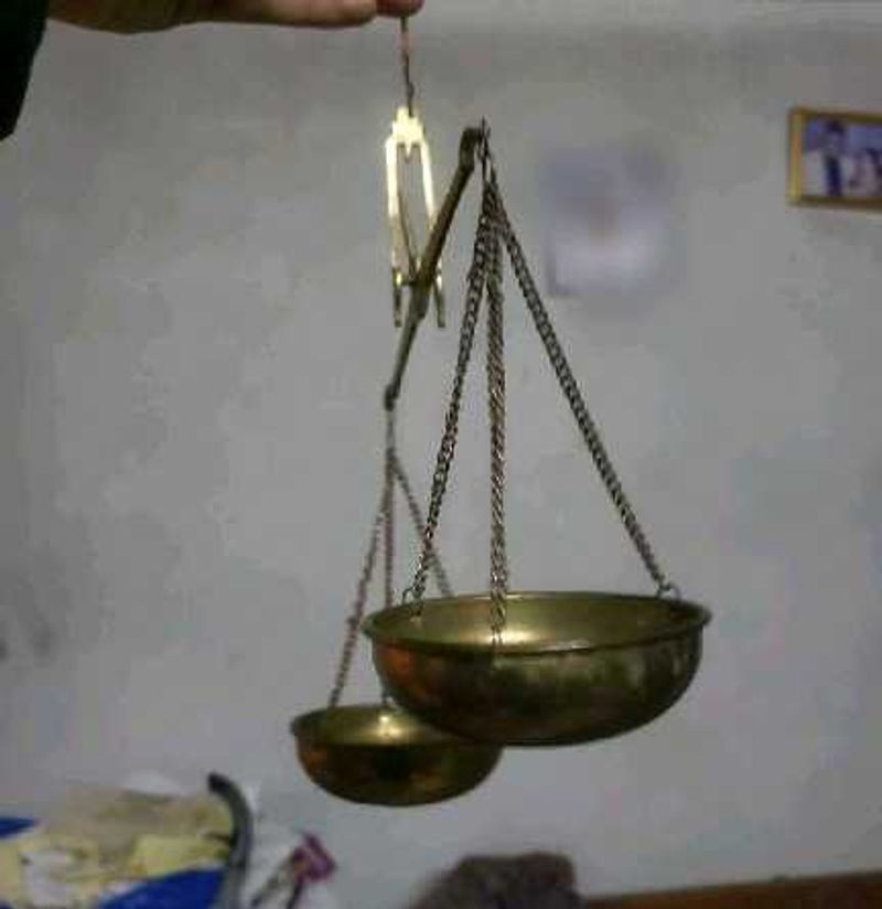 Vintage Brass Balance Scale