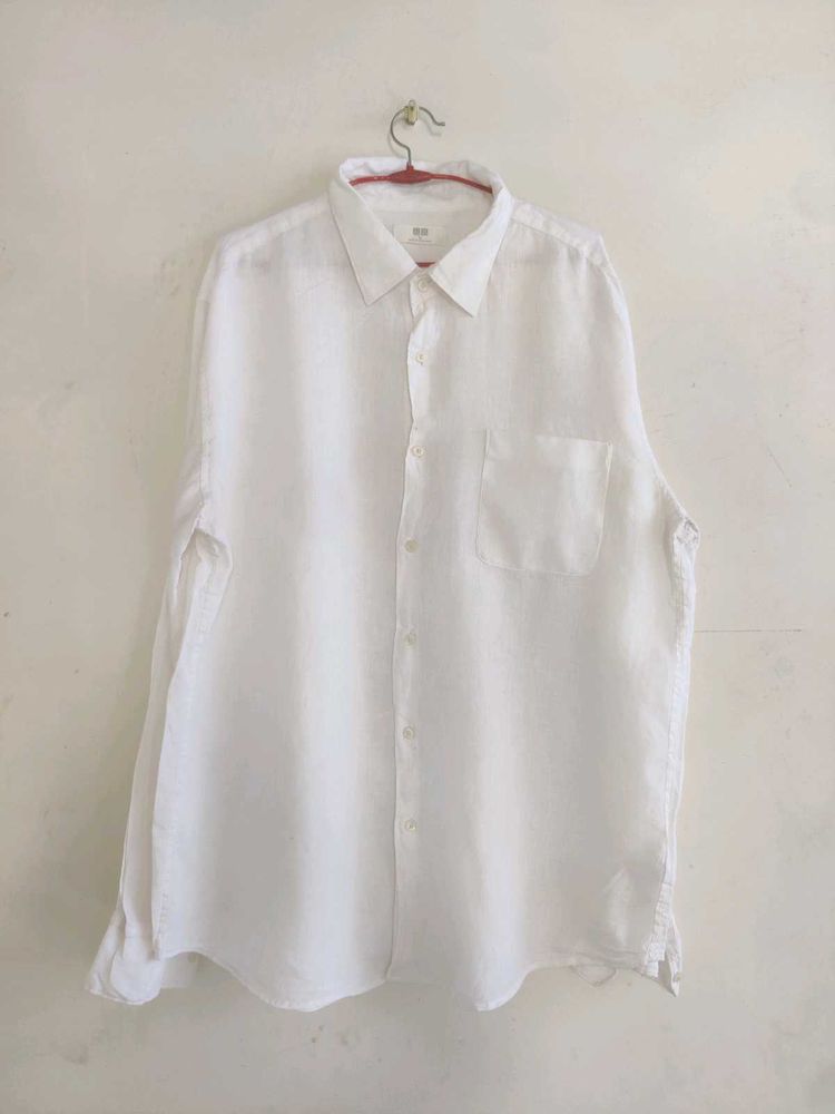 Classic White Linen Shirt