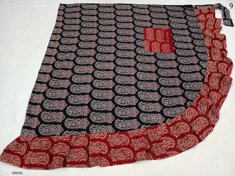 Ajrakh wrap around skirt/ Wrapper