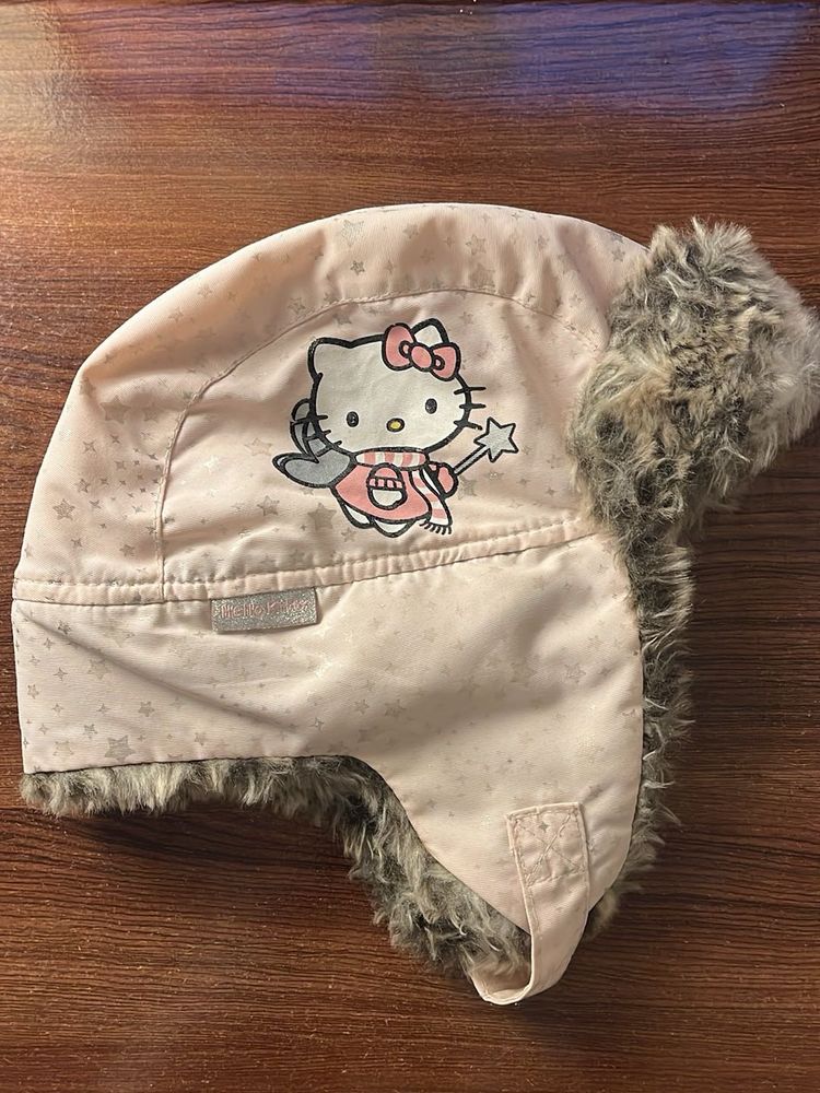 Hello Kitty Winter Hat with Faux Fur