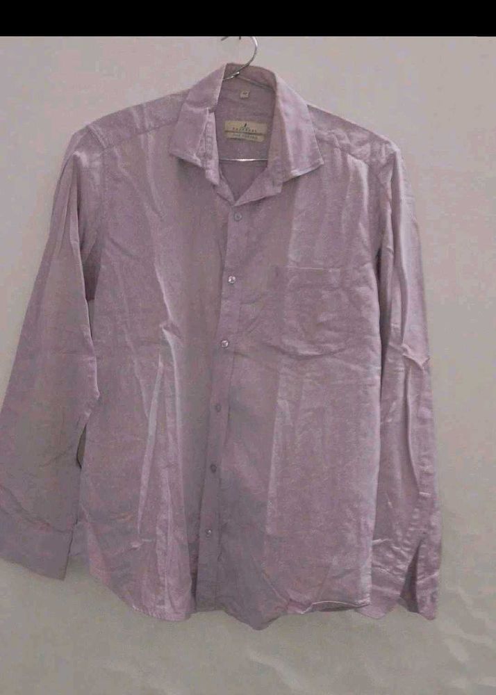 Men's Lavender Button-Down Shirt