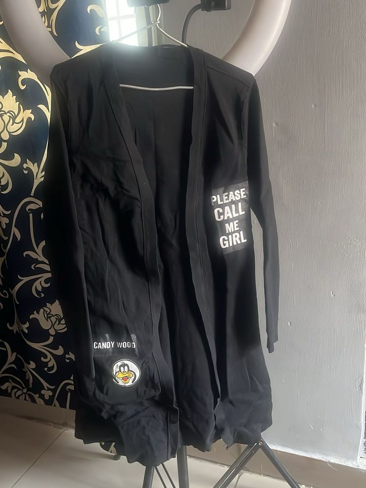 long cotton coat/shrug