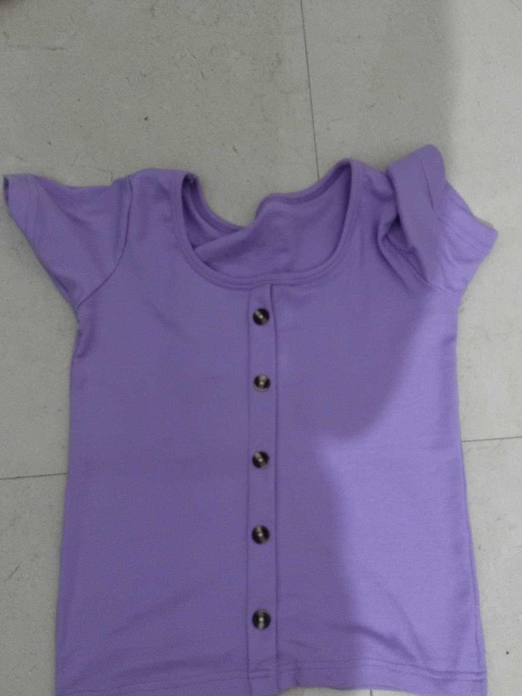 lavender colour casual top