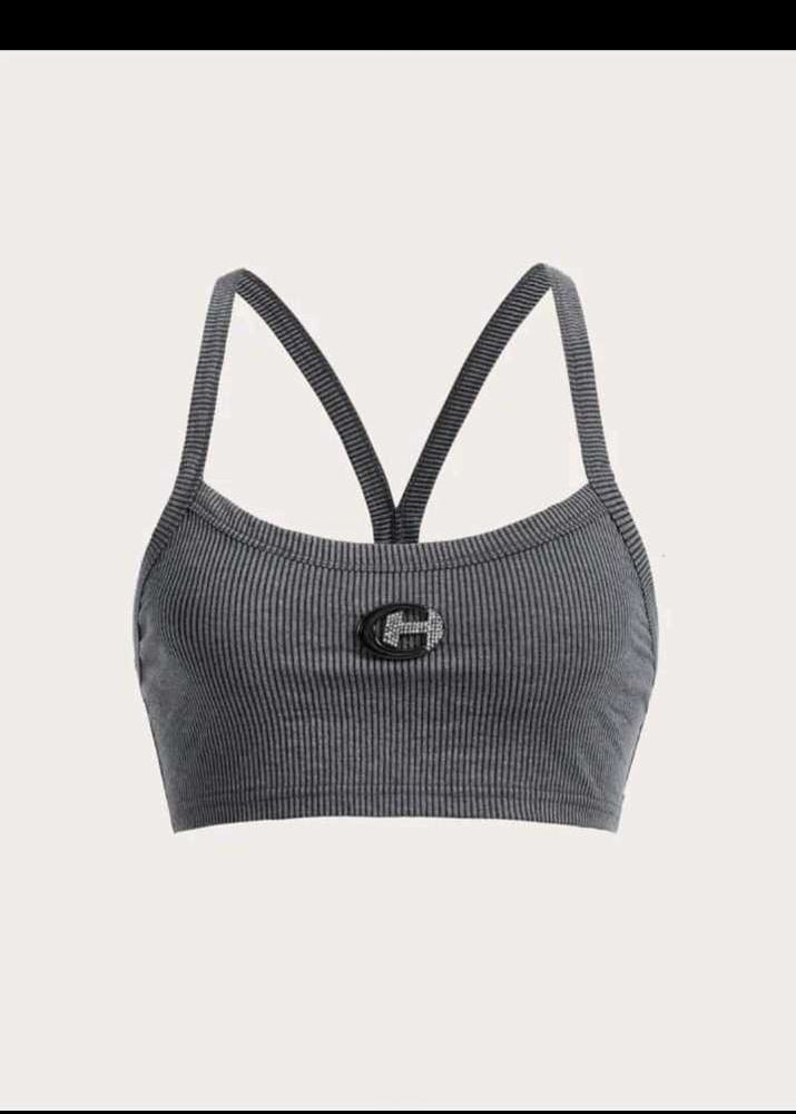 Stylish Gray Sports Bra
