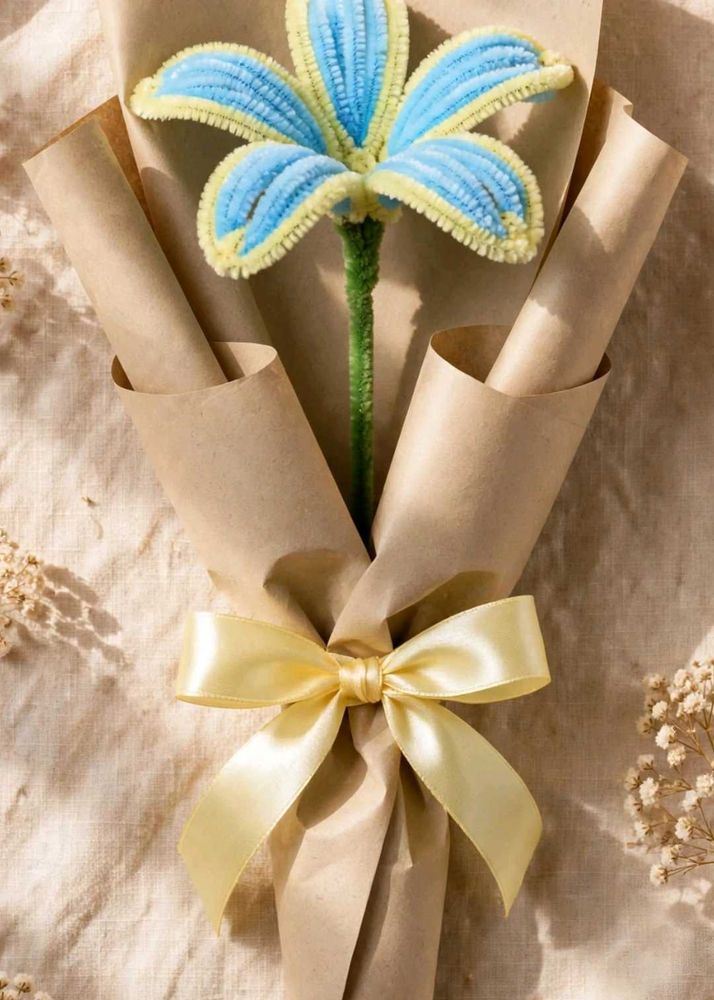 Handmade Blue Flower Bouquet