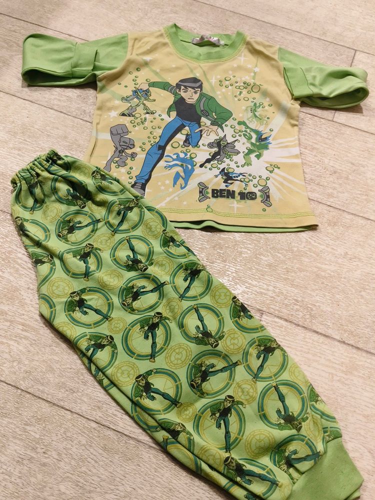 Green Ben10 Night Dress Unisex
