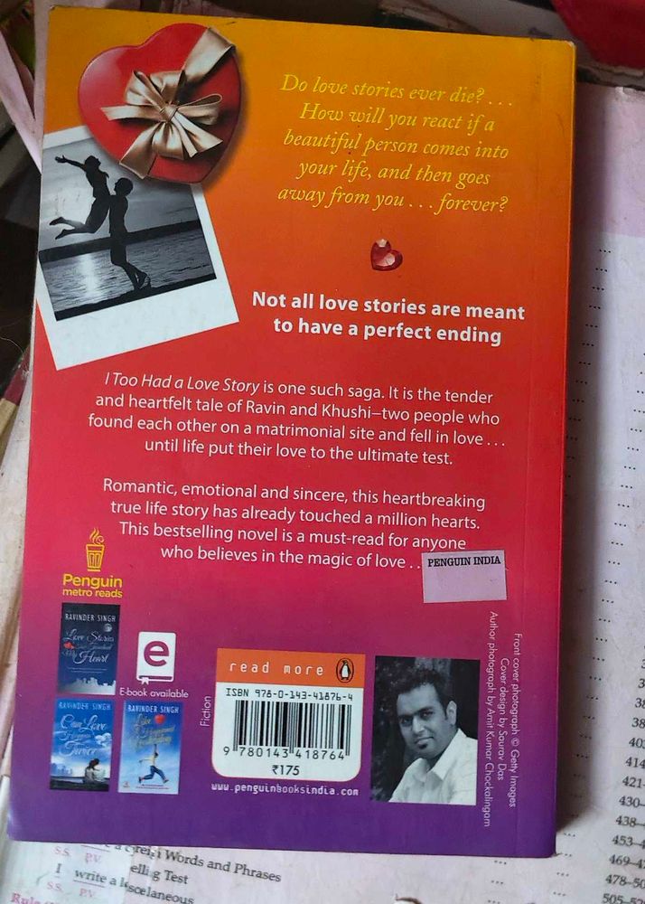 I Too Had A Love Story By RAVINDER SINGH