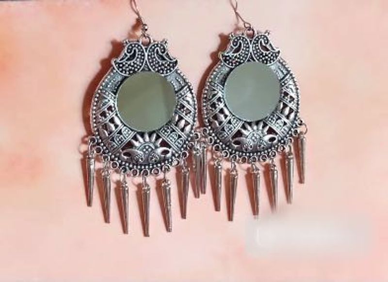 Boho Mirror Drop Earrings