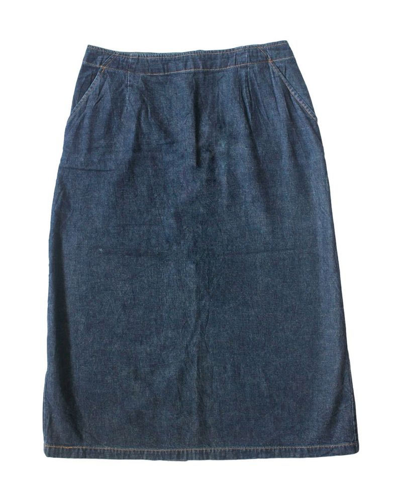 Vintage Denim Midi Skirt