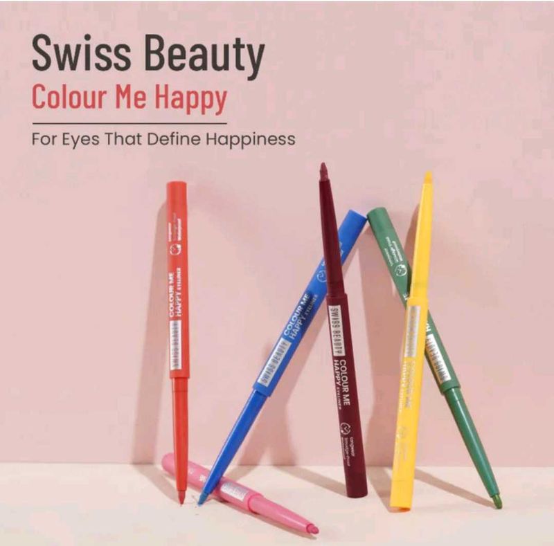 Swiss Beauty Colour Me Happy Eyeliner - Pink