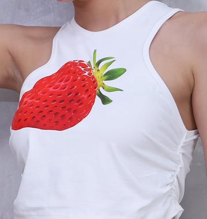 Cute Strawberry Graphic Tank Top