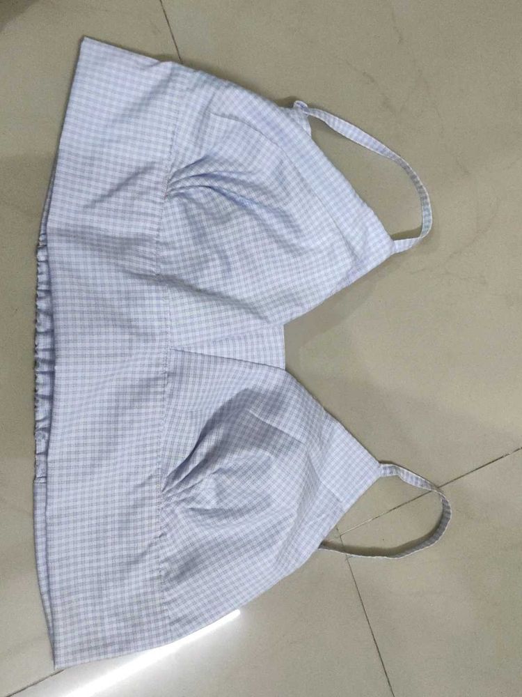 Women’s Gingham Check Tie-Back Bralette | Stylish