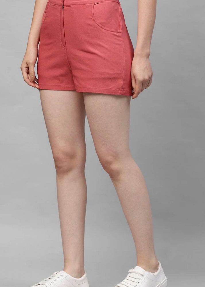 Coral Pink Casual Shorts 🪸