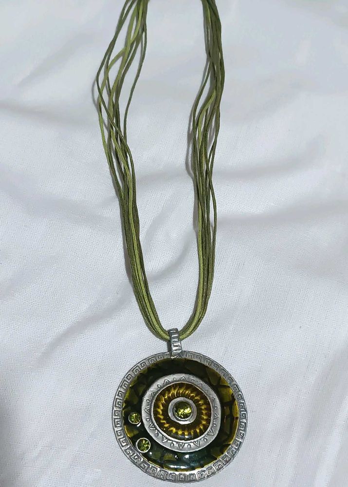 Unique Pendant Necklace with Multi-Strand Cord