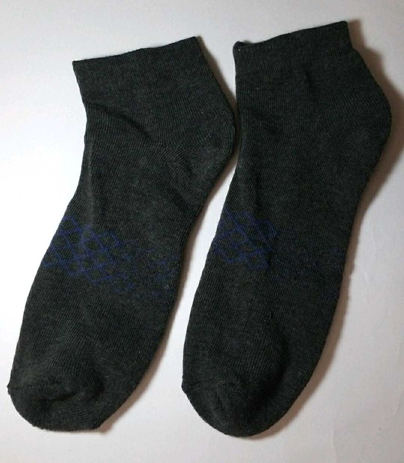 Solid Cotton Ankle Length Socks for Men &amp; Women