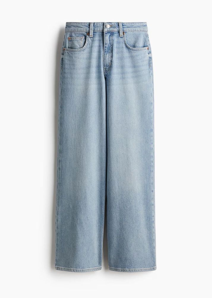 High-Waisted Blue Jeans