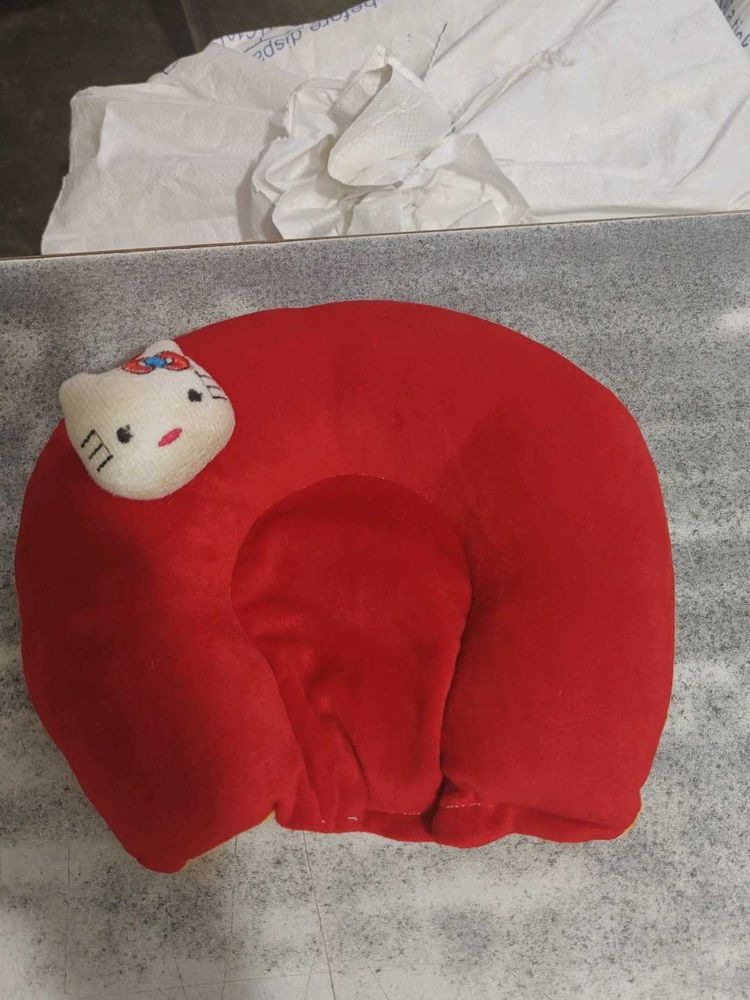 Plush U-Shaped Infant Head Support Pillow