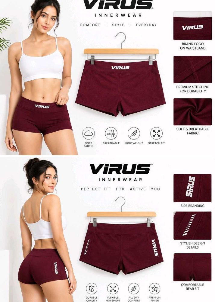 Virus Innerwear Women's Shorts