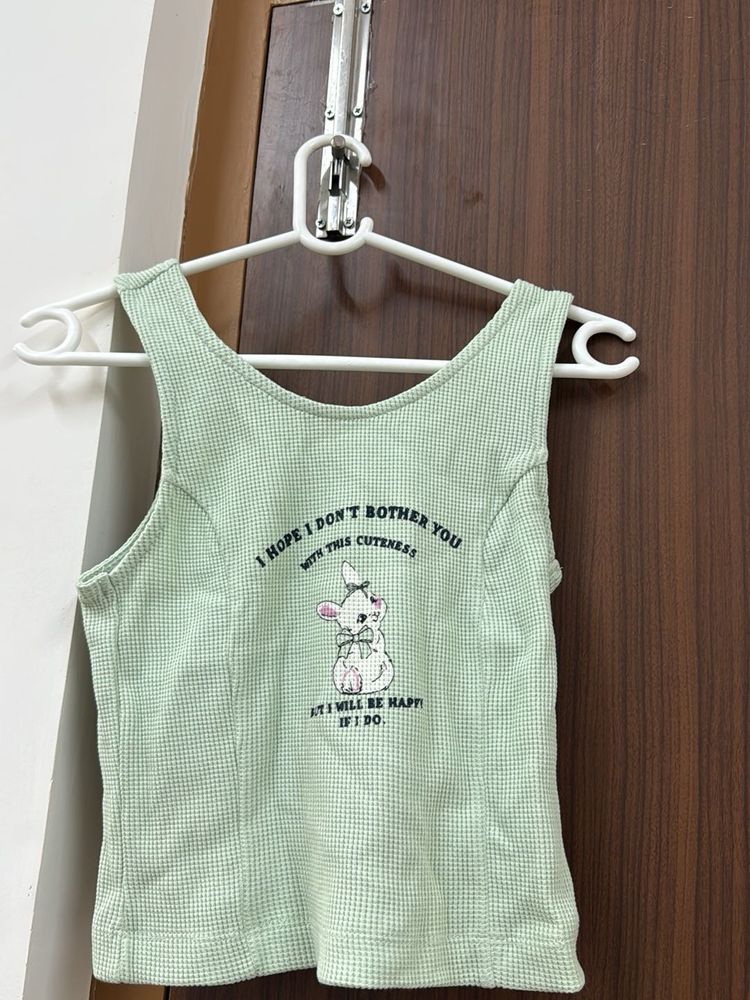 Cute Bunny Graphic Tank Top