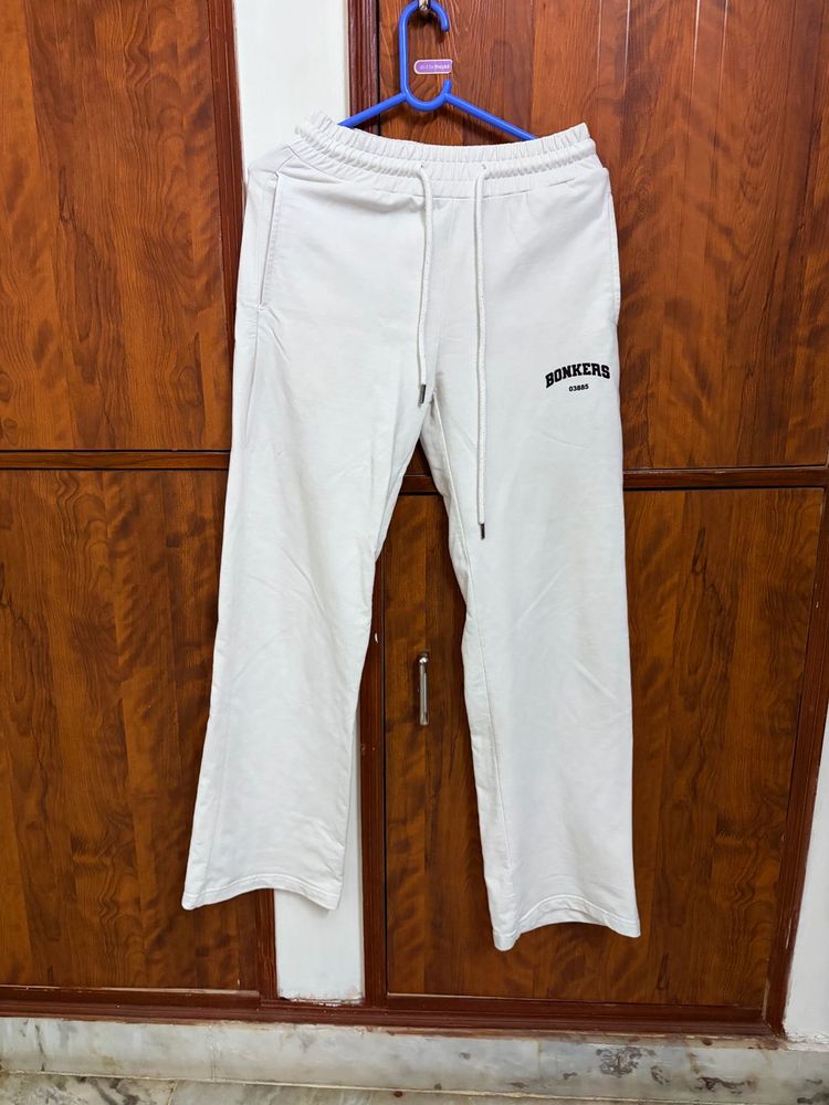 Bonkers Corner Off-White Wide Leg Joggers