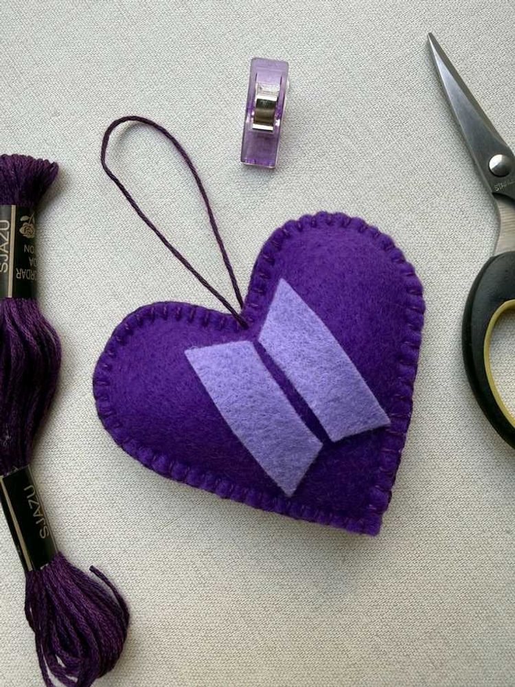 BTS Heart Shaped Keychain