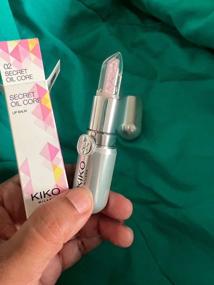 new Kiko Milano secret oil core lip balm