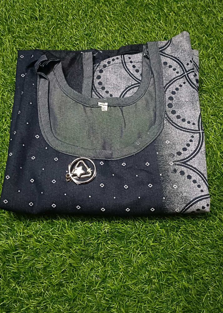 Denim Sleeveless Kurti