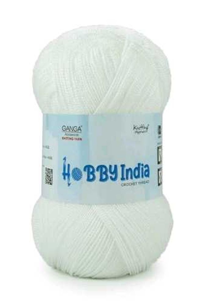 Hobby India Crochet Thread White