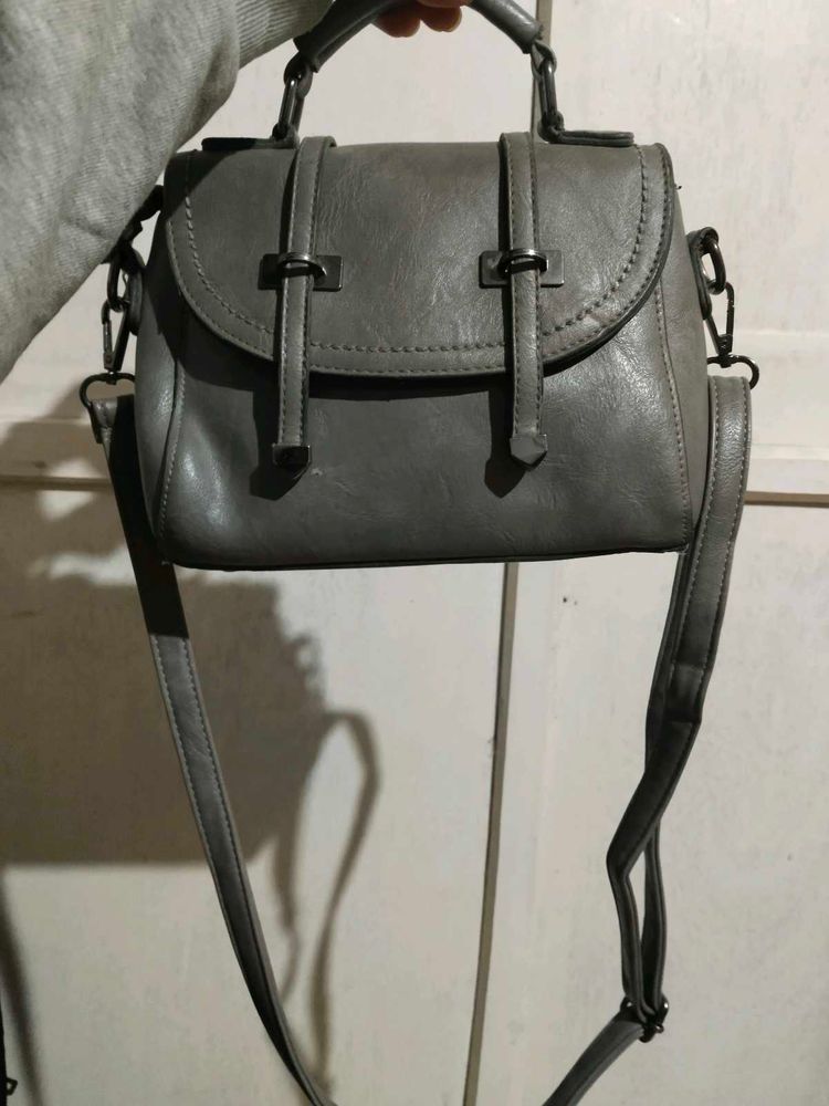 Stylish Grey Crossbody Bag