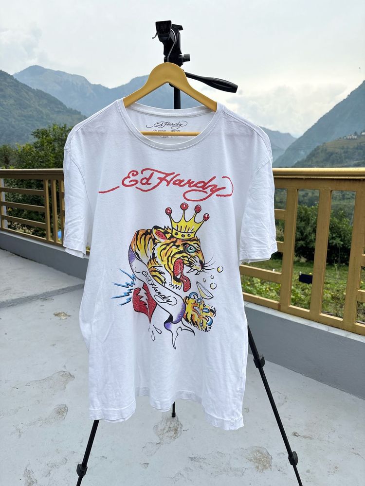 Ed Hardy Tiger Graphic T-Shirt