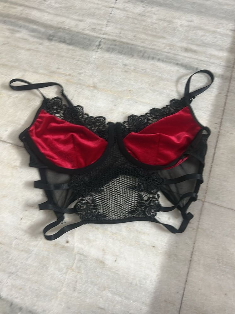 Lace &amp; Velvet Bralette