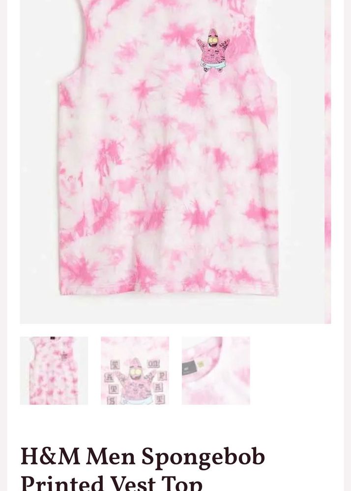 Pink Tie-Dye Patrick Star T-Shirt
