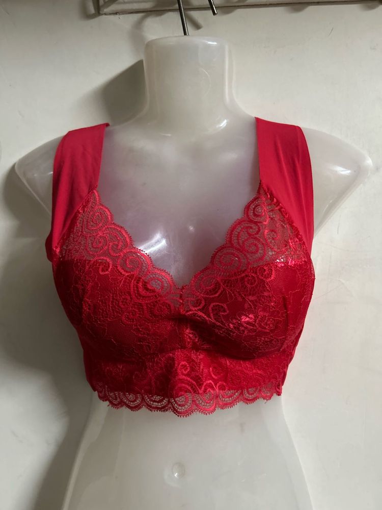 Red Lace Bralette