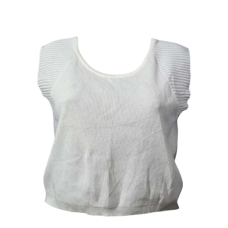 Chic Ribbed Sleeveless Top