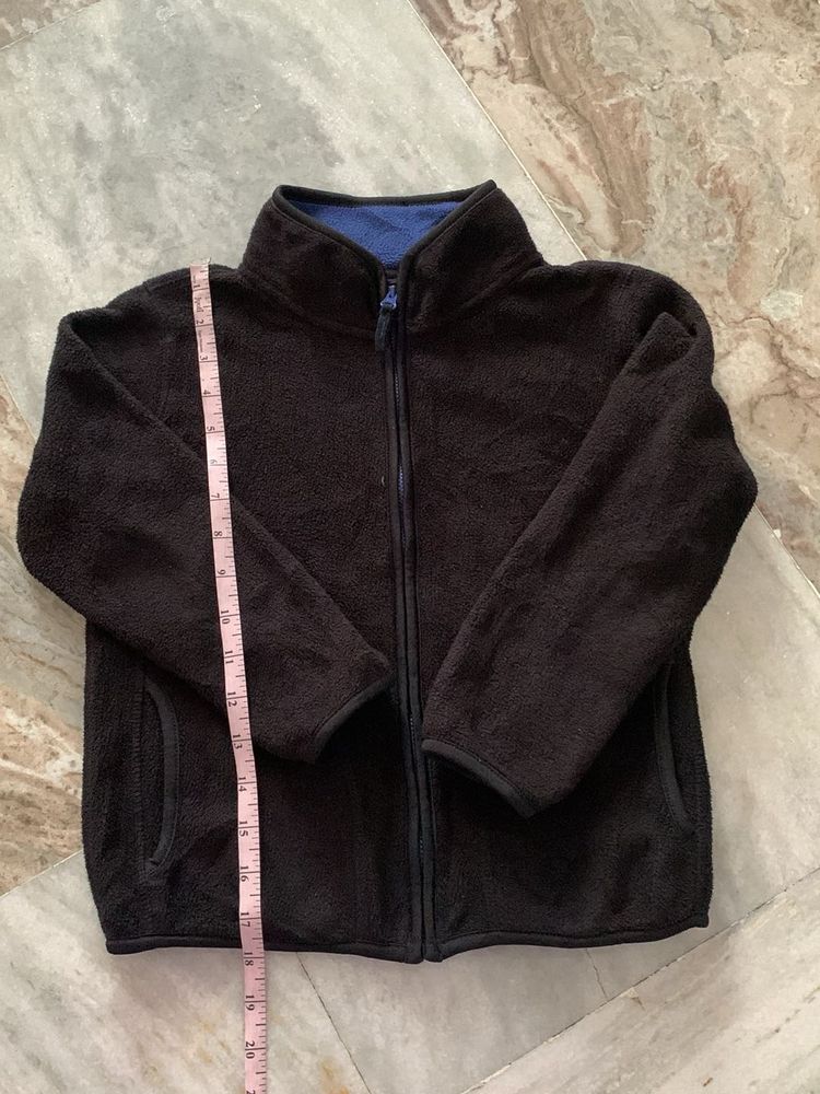 Cozy Black Fleece Jacket