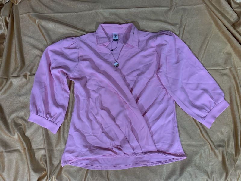 Chic Pink Style Blouse