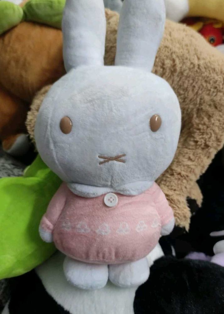 Miffy Plush Doll in Pink Dress