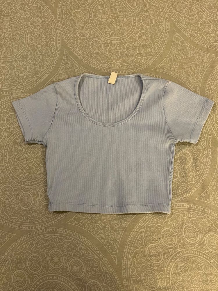 🦋Light Blue crop top