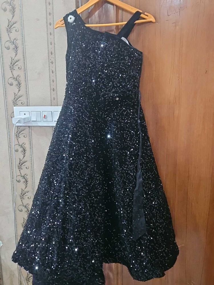 Stunning Black Sequin Gown
