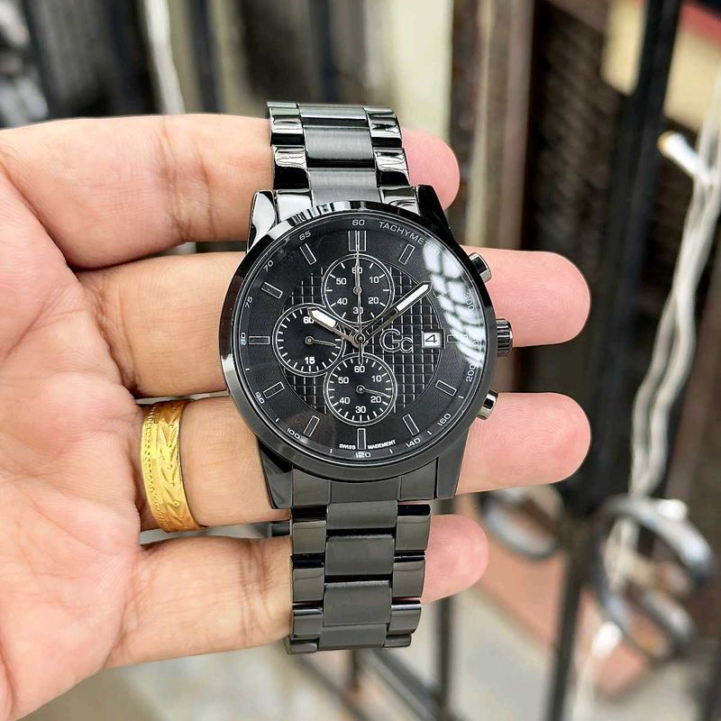 GC GUESS MEN’S BLACK CHRONOGRAPH – PREMIUM EDITION