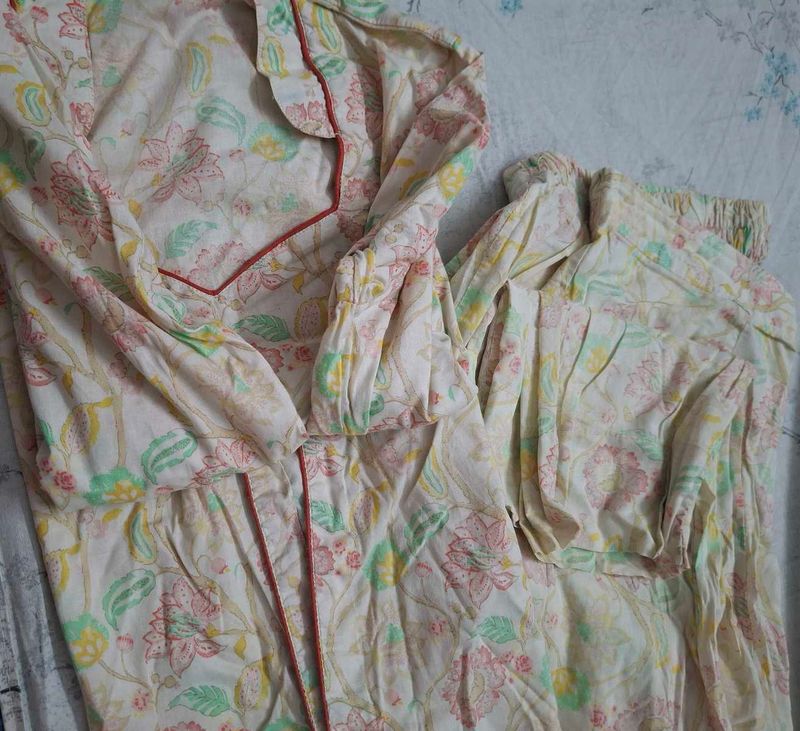 Floral Print Pajama Set