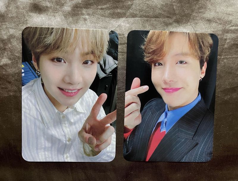 Official BTS Lightstick Photocards - Suga &amp; J-Hope