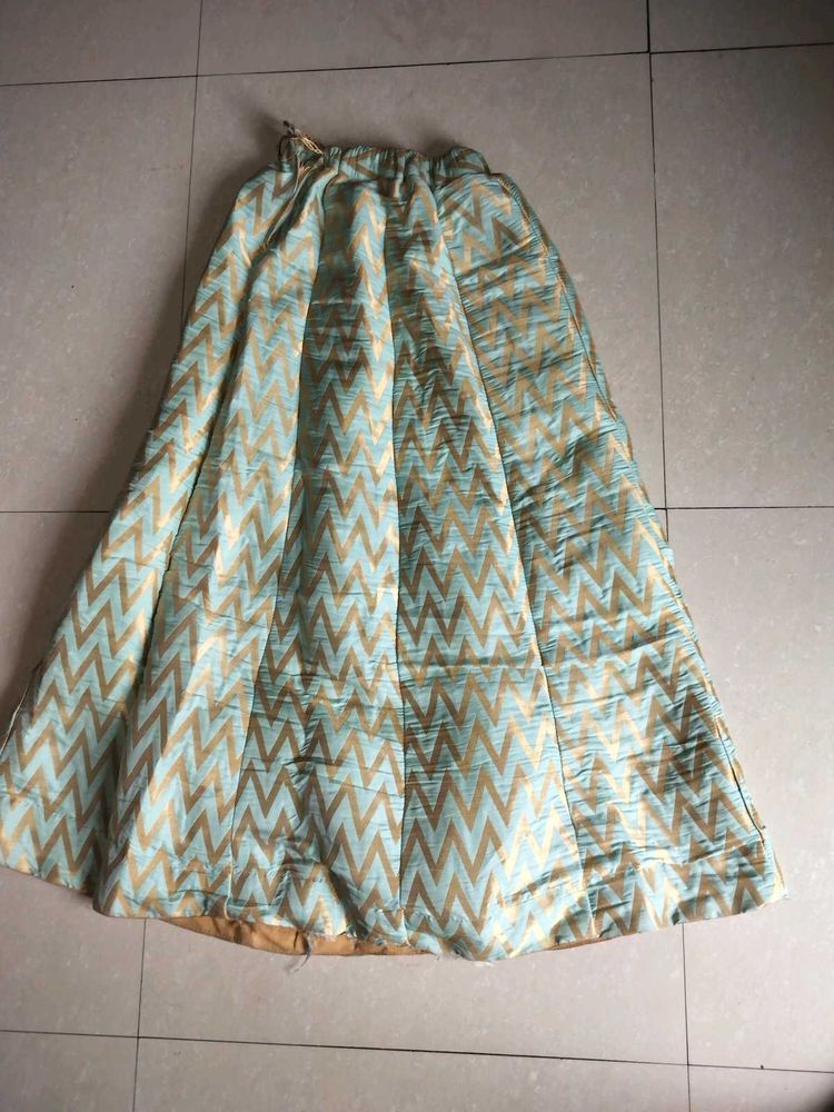 Zigzag Print Ethnic Skirt
