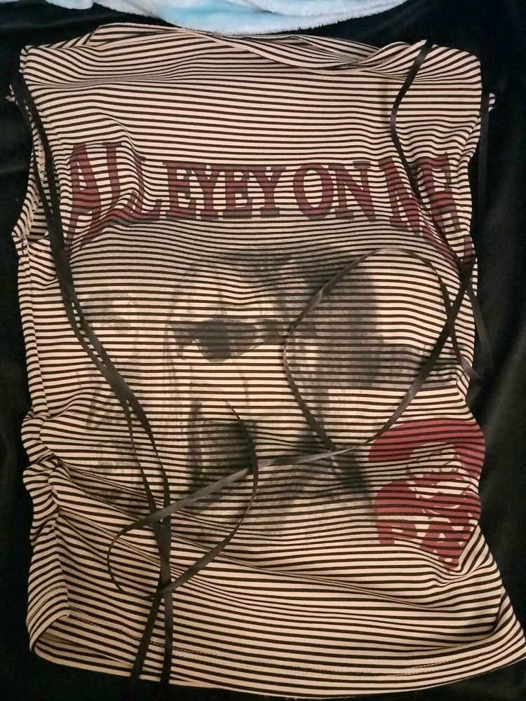 Striped Graphic Tank Top