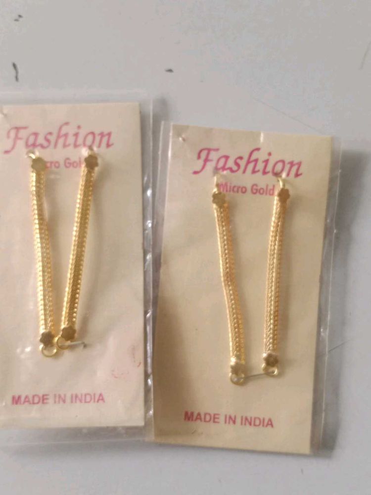 Micro Gold colour ear chains