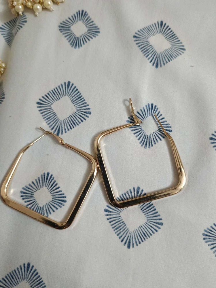 Square Hoop Earrings