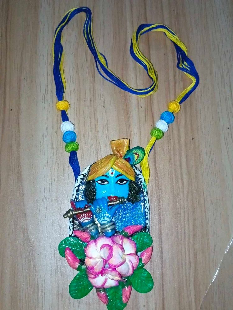 Handmade Krishna Pendant Necklace