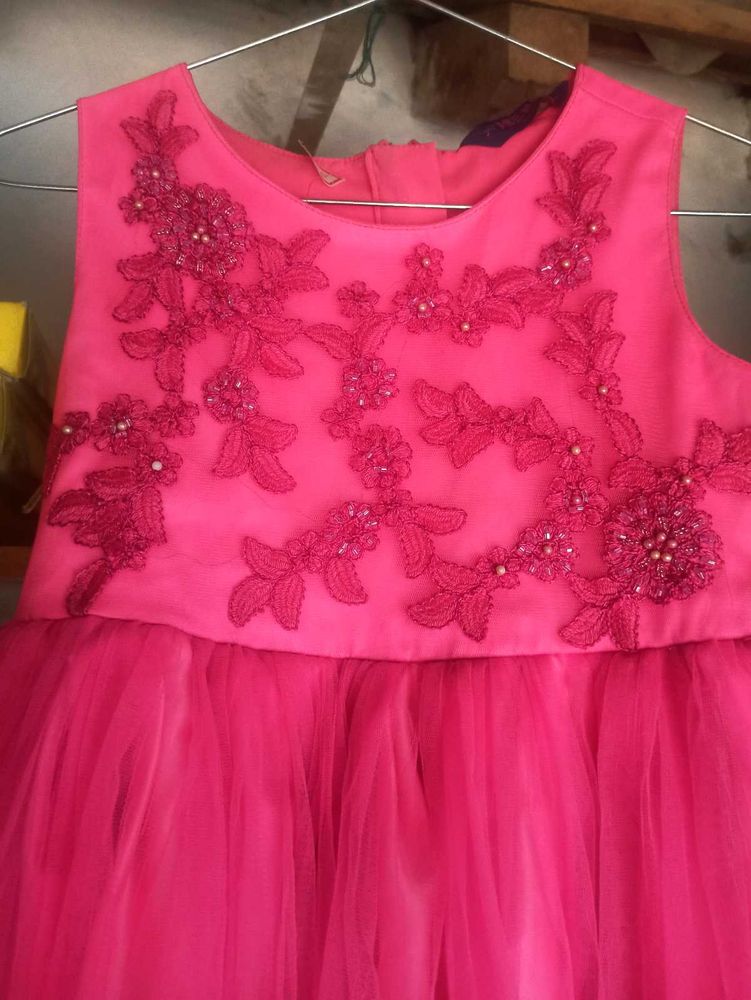 Beautiful Pink Embellished Gown