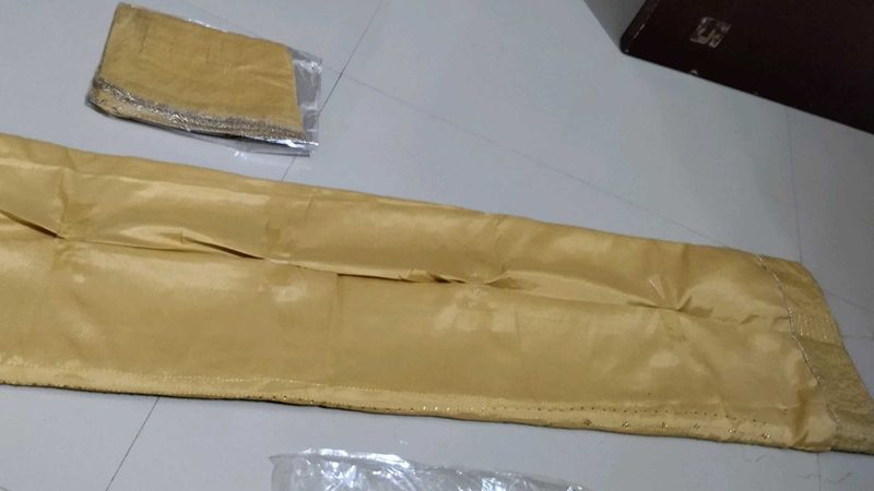 Golden Dupatta with Embellished Border